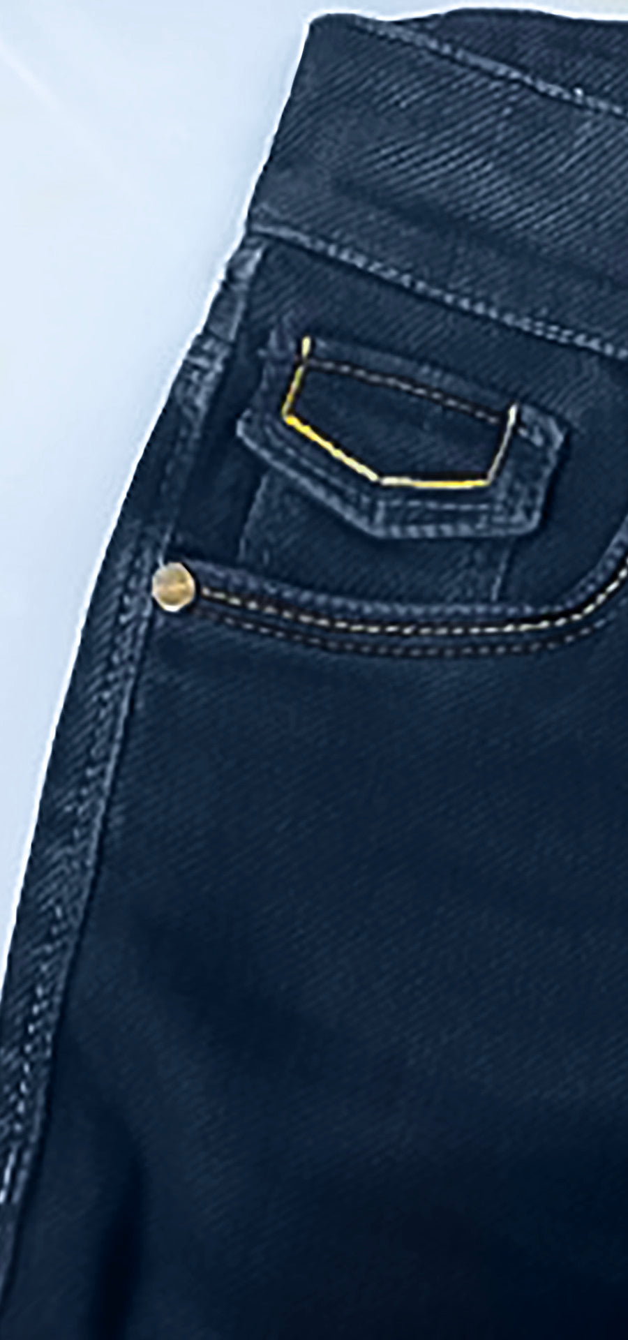Jeans Bota Recta de Tiro Alto  Ref. 700-1844