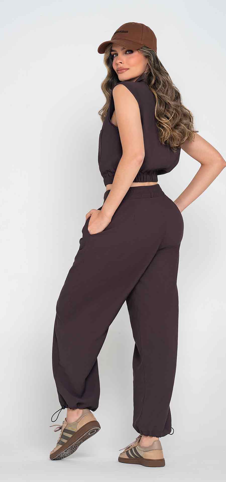 Ref. MM-018 Conjunto 2 piezas. Tono cocoa