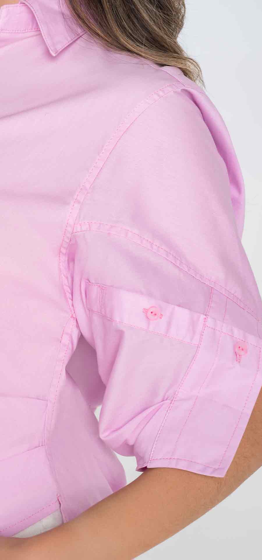 Ref. R-022 Blusa amplia licrada. Tono Rosado