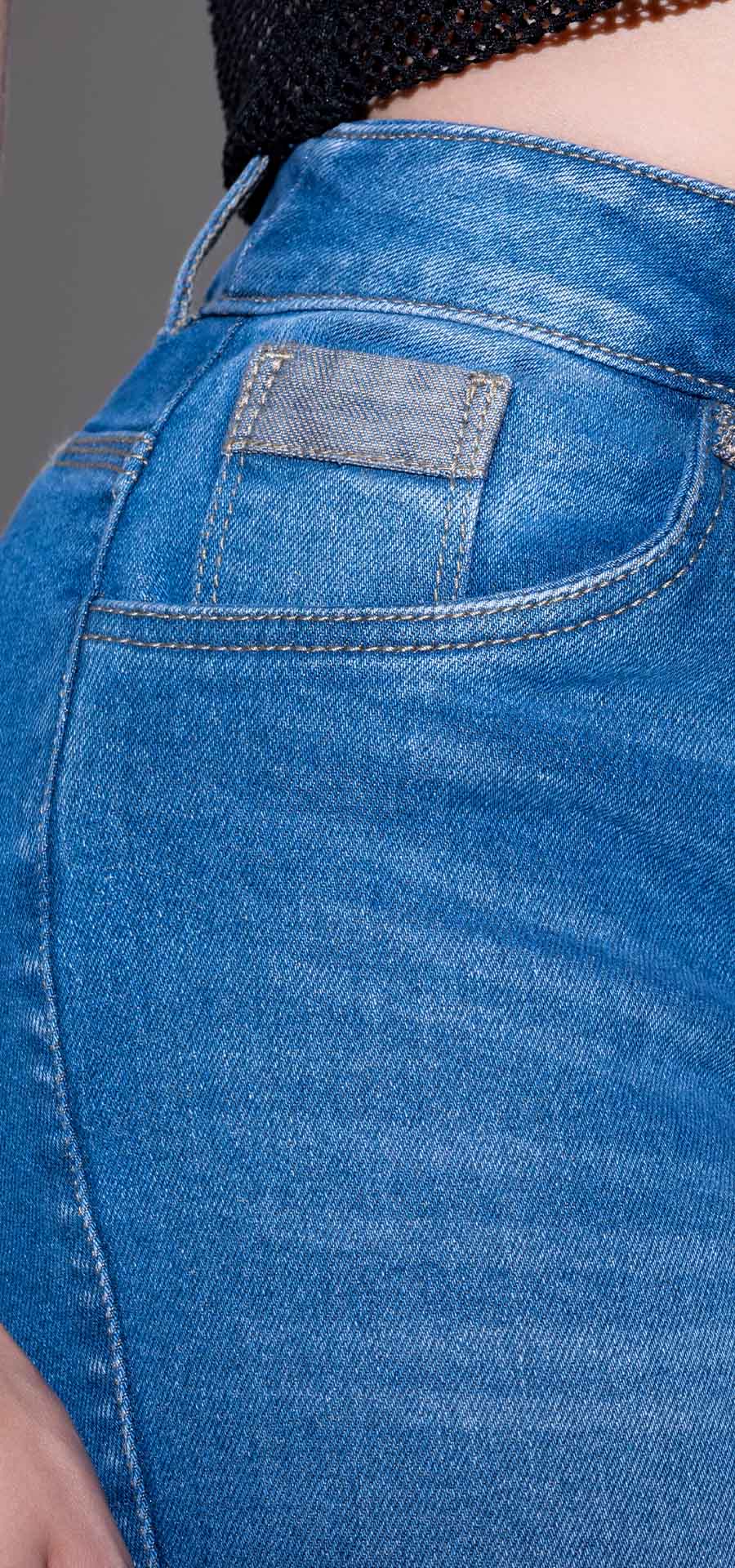 Ref. 700-1600 Jeans Palazzo. Tono azul medio