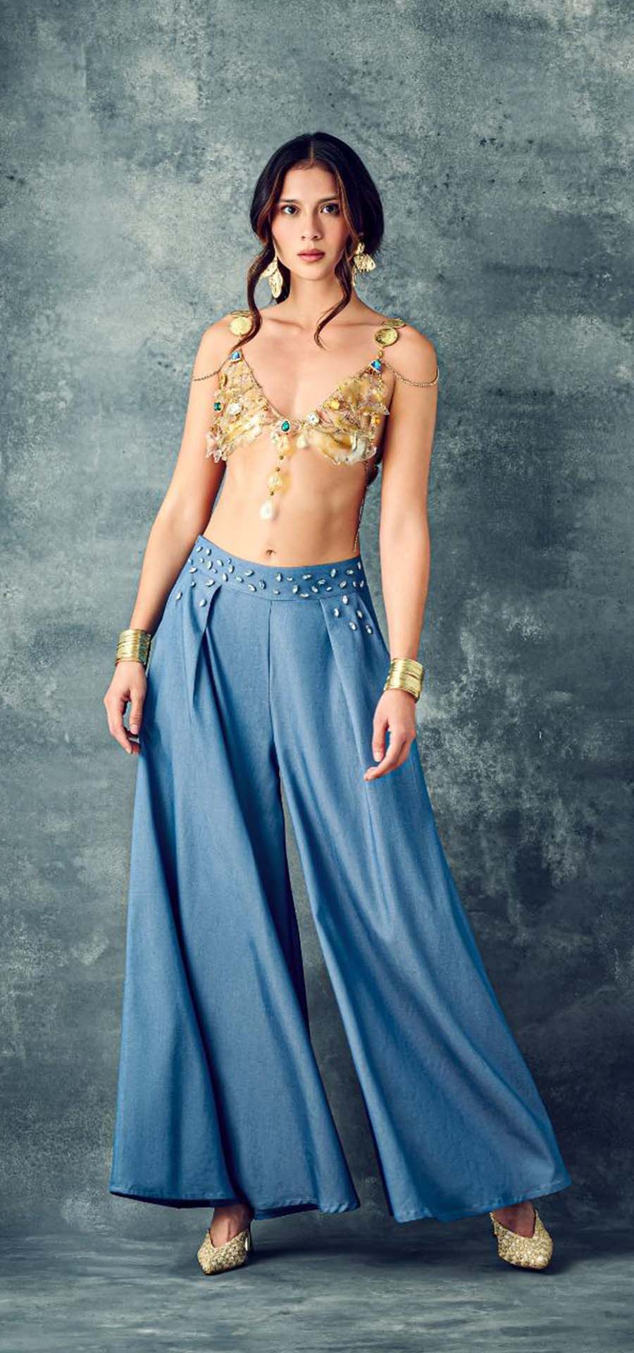 Ref. BFW-038 El Dorado Pantalón Palazzo Tencel 100% algodón