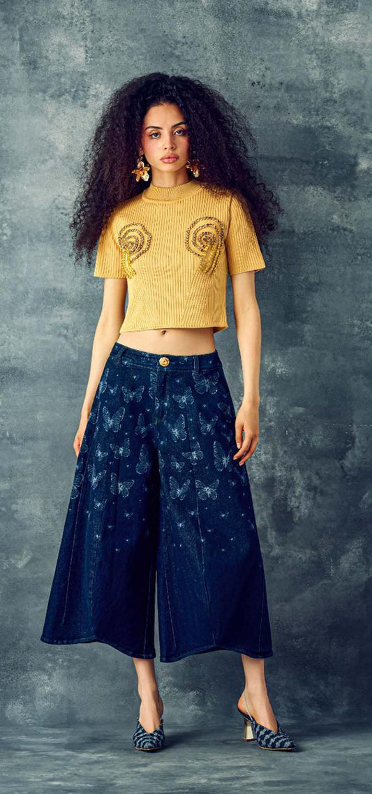 Ref. BFW-036 Pantalon Balloon Demin Realismo Mágico. Composición 98/2